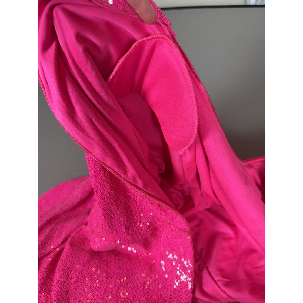 Torrid At The Knee Sequin Strong Shoulder Dress Pink size 24 - Picture 14 of 16